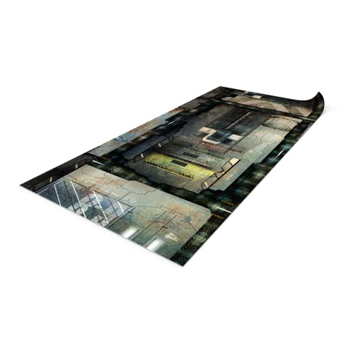 PLAYMATS- Star Wars Legion Battlemat, playmat, Rubber Mat, Color Space Station Deck, 72" x 36" / 183 cm x 91,5 cm (D040-R-legion)