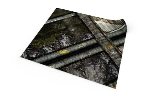 PLAYMATS- Wild West Exodus Battlemat, playmat, Rubber Mat, Color Colony Spaceship, 48" x 48" / 122 cm x 122 cm (C046-R-wwe)