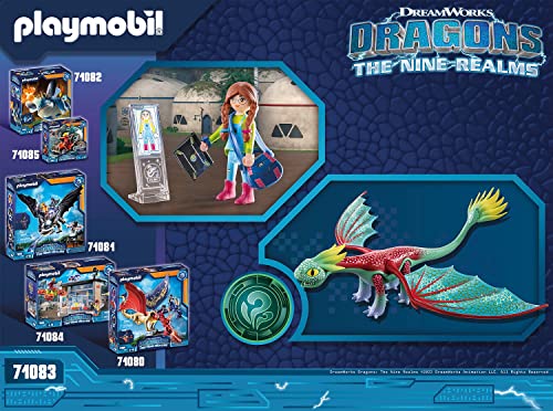 PLAYMOBIL DreamWorks Dragons 71083 Dragons, The Nine Realms Feathers y Alex, a Partir de 4 años