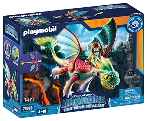 PLAYMOBIL DreamWorks Dragons 71083 Dragons, The Nine Realms Feathers y Alex, a Partir de 4 años