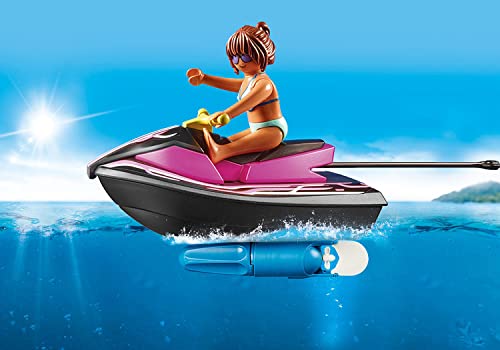 PLAYMOBIL Family Fun 70906 Starter Pack Moto de Agua con Bote Banana, Flotante, Juguete para niños a Partir de 4 años