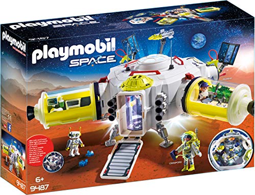 PLAYMOBIL Space Estación de Marte, A Partir de 6 años (9487), Color/Modelo Surtido + Space Vehículo de Reconocimiento, A Partir de 6 Años (9489), Color/Modelo Surtido