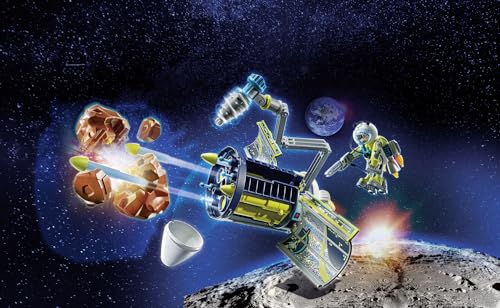 PLAYMOBIL Space Promo Packs 71369 Destructor de Meteoritos, Vuelo Espacial, Brazo articulado Giratorio y cañones disparadores, Juguetes para niños a Partir de 4 años