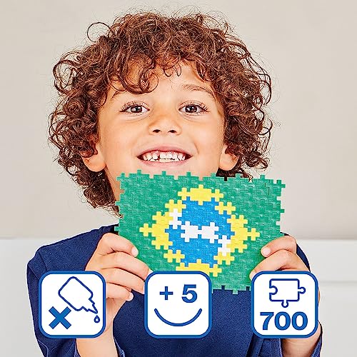 Plus Plus Puzzle - Puzzle 5 años Banderas del Mundo | Puzzle 3D Niños | Construcciones para Niños | Juegos Educativos Niños 5 Años | Puzles Niños 5 Años