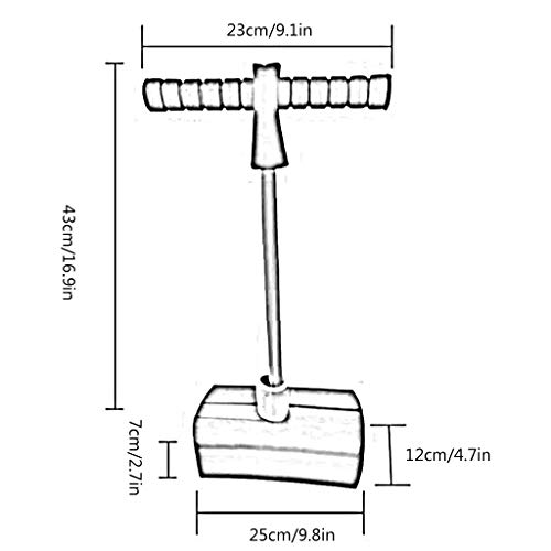 Pogo Stick Pogos Saltarines Childrens Fun Safe Soft Pogo Stick Manijas Cómodas Duradero Y Antideslizante,Ayuda A Entrenar El Equilibrio (Color : Red)