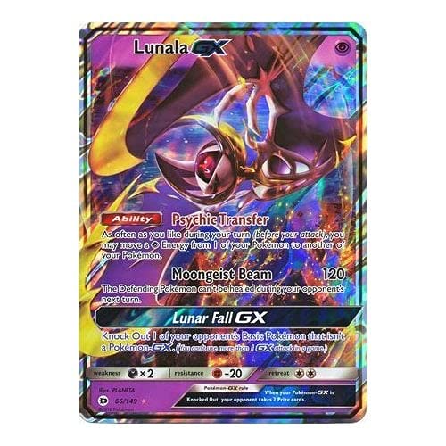 Pokemon JUMBO SOL Y LUNA 66/149 LUNALA GX JUMBO