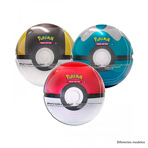 Pokemon- Lata Pokeball C/3 Sobres Muñecos y Figuras de acción, Multicolor (BAN50297)