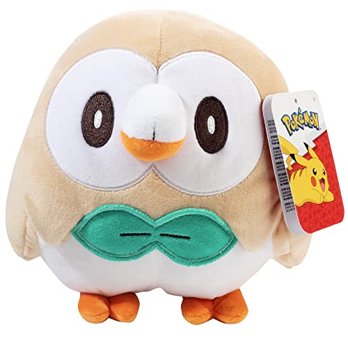 Pokémon Legends: Arceus Rowlet - Juguete de peluche de 8 pulgadas, con licencia oficial - A partir de 2 años