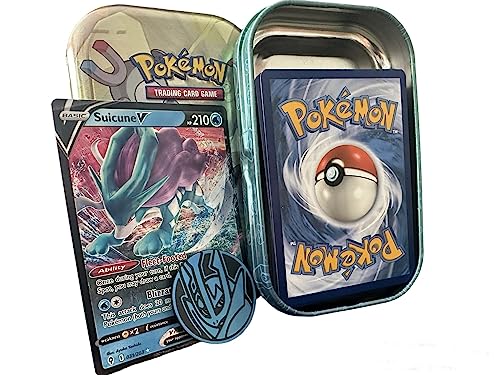 PoKéMoN Mini Tin Bundle - 50 tarjetas surtidas, 1 moneda aleatoria ultra rara y juego