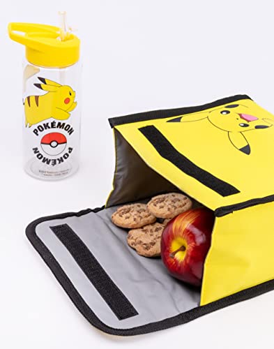 Pokemon Pikachu Mochila Set Niños 4 Piece Almuerzo Juego De Botellas De Agua