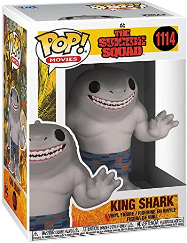 POP DC Comics: The Suicide Squad - King Shark [Nanaue] Figura de vinilo Funko Pop! (relleno con funda protectora compatible con caja de pop)