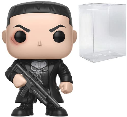 POP Marvel: Netflix Daredevil - Punisher (Frank Castle) Funko Pop! Figura de vinilo (encuadernada con funda protectora compatible con caja de pop)