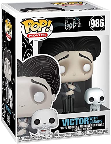 POP Películas: cadáver novia - Victor Van Dort con restos Funko Pop! Figura de vinilo (con funda protectora compatible con caja de pop)