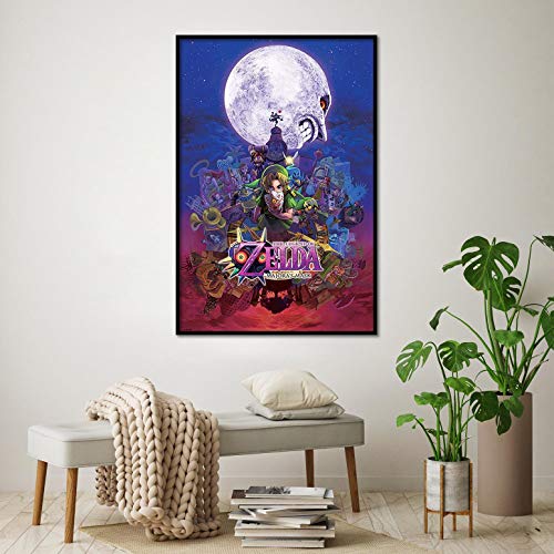 Póster The Legend of Zelda/La Leyenda de Zelda "Majora's Mask/Máscara de Majora" (61cm x 91,5cm) + 1 paquete de tesa Powerstrips® (20 tiras)