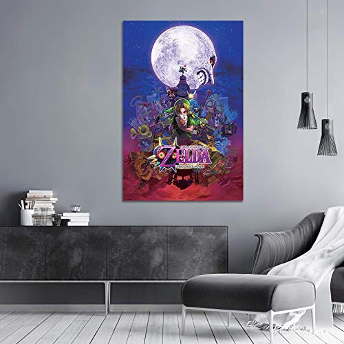 Póster The Legend of Zelda/La Leyenda de Zelda "Majora's Mask/Máscara de Majora" (61cm x 91,5cm) + 1 paquete de tesa Powerstrips® (20 tiras)