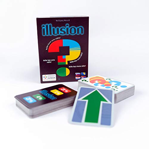 Pravi Junak Illusion Adria Edition Card Game - Engaging Visual Perception Game for Family Fun - Unique Card Games for Ages 8 and Up, 15 min, 2-5 jugadores, multilingüe Rules Included