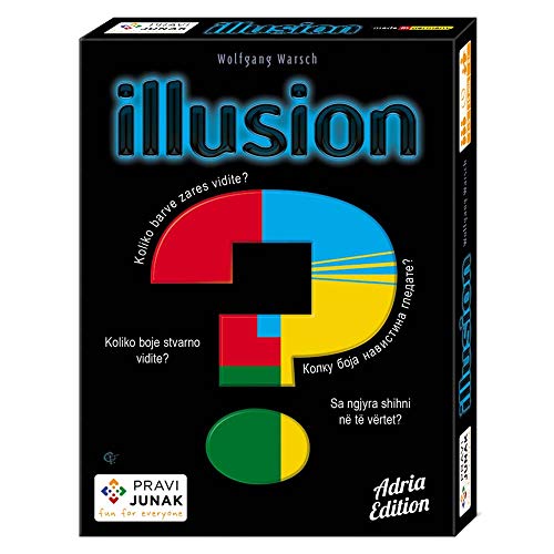 Pravi Junak Illusion Adria Edition Card Game - Engaging Visual Perception Game for Family Fun - Unique Card Games for Ages 8 and Up, 15 min, 2-5 jugadores, multilingüe Rules Included