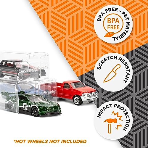 Protectores para Coches en Miniatura Hot Wheels y Coche Miniatura Loose ¡Protege y Exhibe tus Coches de Colección! Protección para Coches Diecast, Coches a escala y Coches para Niños (12 Unidades)