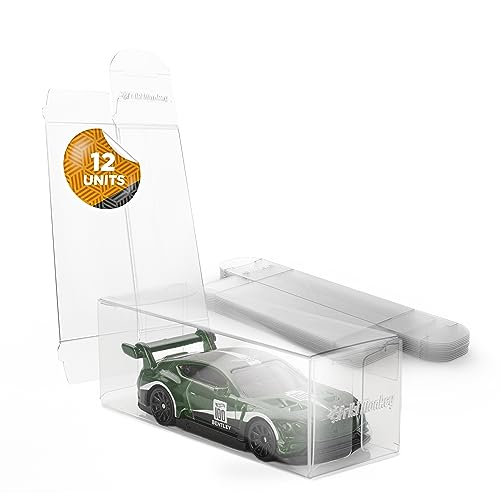 Protectores para Coches en Miniatura Hot Wheels y Coche Miniatura Loose ¡Protege y Exhibe tus Coches de Colección! Protección para Coches Diecast, Coches a escala y Coches para Niños (12 Unidades)