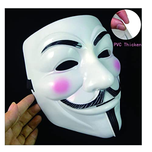 PTBWS 4 pcs Mascara V de Vendetta, Halloween Anonymous Mask,Máscara de Hacker, de Halloween fiesta de cosplay Mask