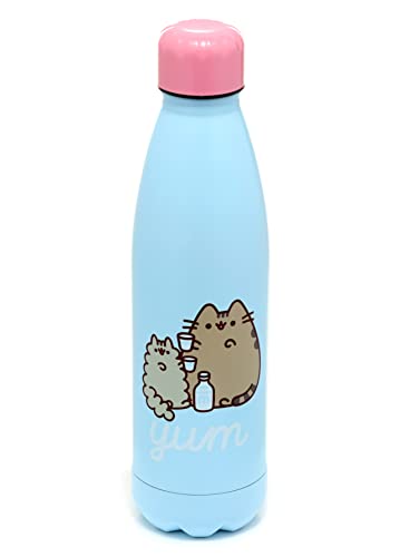 Puckator Bouteille Isolée (Gourde) 500ml en Acier Inoxydable pour Boissons Chaudes ou Froides Pusheen Foodie - Chat Gourmand marca