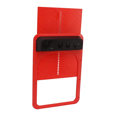 Puerta Automática para Gallinero, Funciona con Pilas, Detección de Luz Automática para Puerta de Pollo, Sólida con 8 Tornillos para Granja (Rojo)