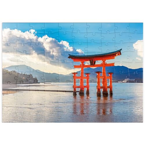 Puerta O-Torii Frente Al Santuario De Itsukushima En La Isla De Miyajima - Hiroshima, Japón - Premium 100 Piezas Puzzles - Colección Especial MyPuzzle de Starnberger Spiele