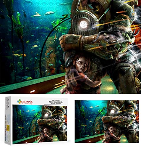 Puzzle 1000 Piezas para Adultos, Puzzle Bioshock, Pequeña Mini Rompecabezas Resistente, Grueso Y Difícil para Juegos de Fiesta, Niños, Amigos de La Familia. 38X26cm