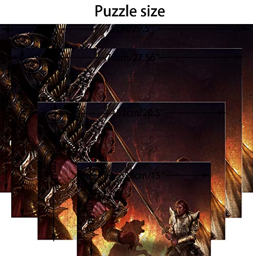 Puzzle 1000 Piezas para Adultos, Puzzle Heroes of Might and Magic, Pequeña Mini Rompecabezas Resistente, Grueso Y Difícil para Juegos de Fiesta, Niños, Amigos de La Familia. 38X26cm