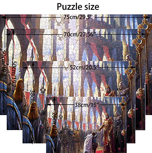 Puzzle 1000 Piezas para Adultos, Puzzle Heroes of Might and Magic, Pequeña Mini Rompecabezas Resistente, Grueso Y Difícil para Juegos de Fiesta, Niños, Amigos de La Familia. 38X26cm