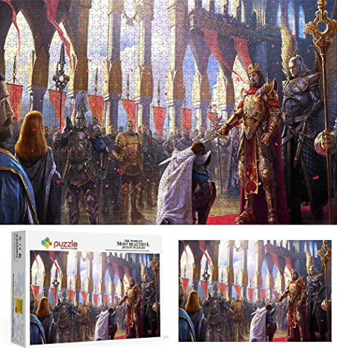 Puzzle 1000 Piezas para Adultos, Puzzle Heroes of Might and Magic, Pequeña Mini Rompecabezas Resistente, Grueso Y Difícil para Juegos de Fiesta, Niños, Amigos de La Familia. 38X26cm