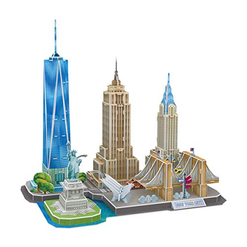 Puzzle 3D - Puzzles 3D De New York, Puzzles para Adultos Y Niños, Puzzle 3D Adultos, Maquetas para Montar Adultos, Juegos De Montar, Rompecabezas Adultos