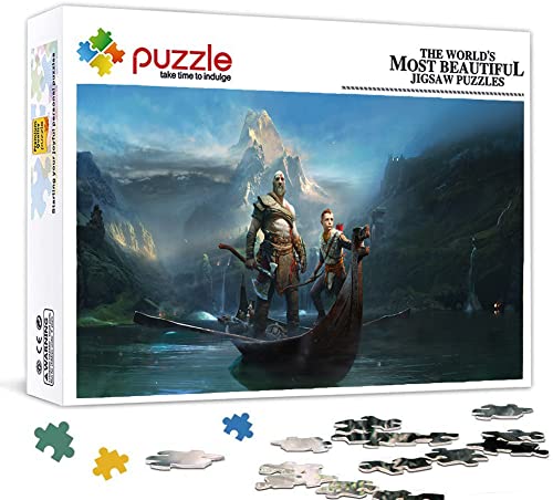 Puzzle God of War, Puzzle 1000 Piezas para Adultos, Rompecabezas de Niños Rompecabezas Desafiantes Y Difíciles para Adultos Y Adolescentes. 70X50cm