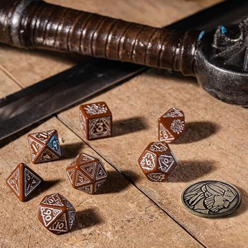 Q-Workshop WGE3V - The Witcher Dice Set: Geralt - The Roach's Companion (7), 2,29 x 10,67 x 15,24 cm