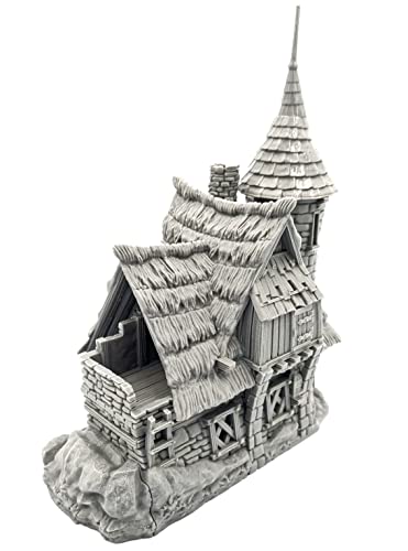 QP3D - Thistlewick Cottage House - Fantasy Terrain Scenery para sobremesa y RPG 28-32mm Miniaturas Wargame Props DnD D&D, 3D Impreso y Pintable