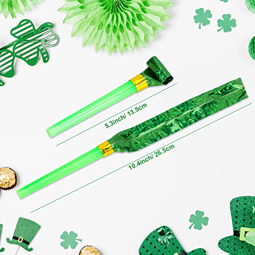 Qpout 10 St. Patrick 's Day trompetista Fiesta Divertida para niños Ruido trompetista Fiesta de Fabricantes de Ruido trompetista Fiesta de Fabricantes de Ruido trompetista Fiesta de cumpleaños