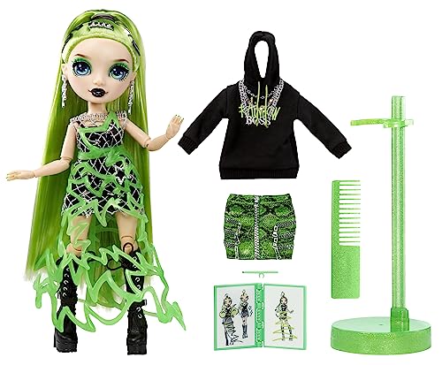Rainbow High Muñeca Fantastic Fashion - Jade Hunter - Muñeca de Moda Verde de 28cm y Set de Juegos con 2 Conjuntos y Accesorios de Moda - para niños y niñas de 4 a 12 años