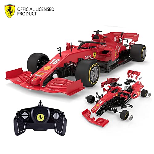 RASTAR Kits de coche RC para construir escala 116 compatibles con Ferrari SF 1000 RC Kit de construcción de montaje de coche con control remoto, 65 piezas de bricolaje, kits STEM para niños a partir