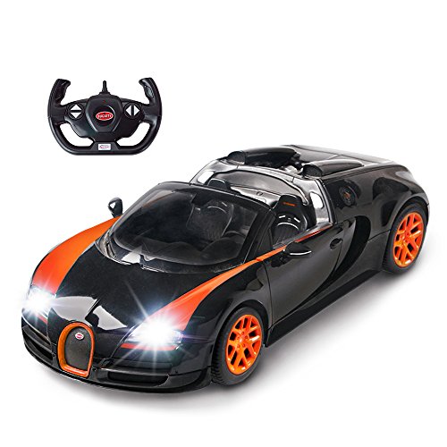 RASTAR RC Bugatti Veyron 16.4 Grand Sport Vitesse Model Racing Car, escala 1:14, juguete de coche de control remoto para niños.