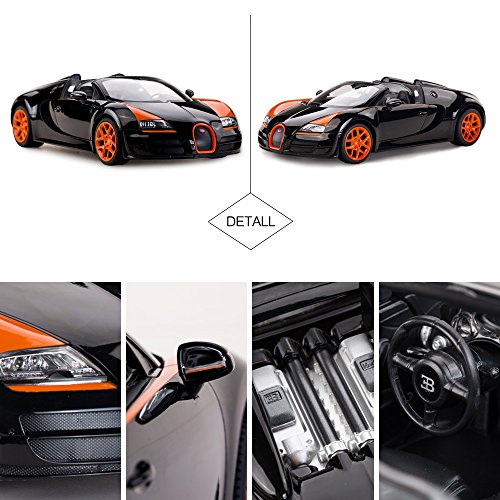 RASTAR RC Bugatti Veyron 16.4 Grand Sport Vitesse Model Racing Car, escala 1:14, juguete de coche de control remoto para niños.