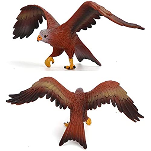 RAUKS 8pcs Juego de Juguetes de Aves realistas, Figuras de Animales de Aves realistas, PVC, Aves, búho, águila, Modelos de pájaros, Juguetes educativos para decoración de Escritorio