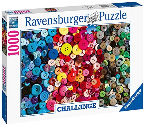 Ravensburger-16563 1000 Piezas, Buttons, Colección Challenge, Impossible Rompecabezas de Calidad, Jigsaw Puzzle, Multicolor, único (16563 6)