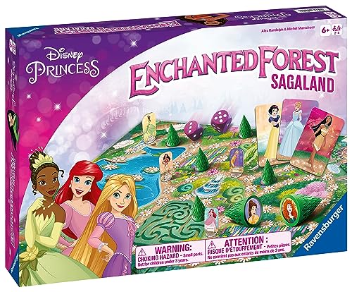 Ravensburger Disney Princess Enchanted Forest Board Game for Age 4 Years Up - 2 to 4 Players - Classic Magical Treasure Hunt