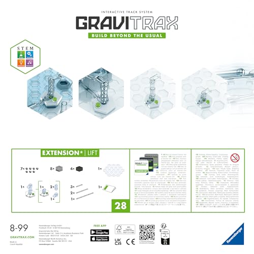 Ravensburger - GraviTrax Lifter - Ascensor, Juego STEM Innovador y Educativo, 8+ Años, Accesorio