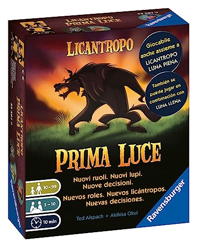 Ravensburger - Licantropo Prima Luce, Juego de Cartas Para Toda la Familia, Aplicación integrada para Móvil, 9+ Años