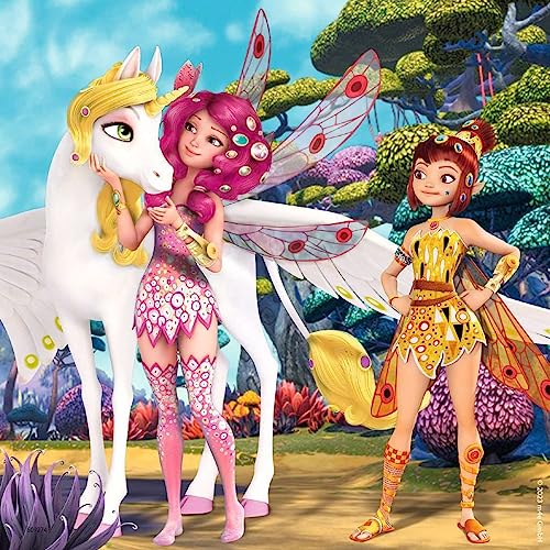 Ravensburger Puzle país de los Elfos y Unicornios – 3 x 49 Piezas MIA and Me Puzzle para niños a Partir de 5 años, Color Blanco (05701)