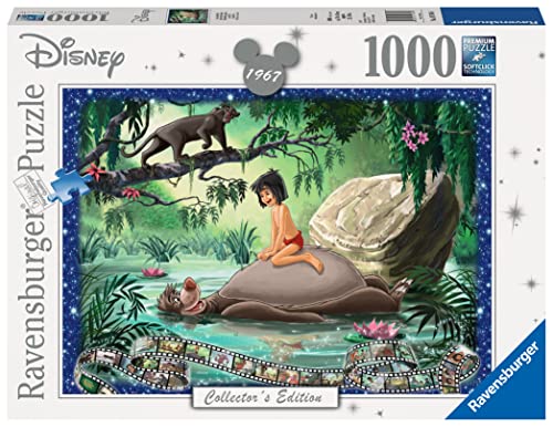 Ravensburger, Puzzle 1000 Piezas, El Libro de la Selva, Puzzle Disney, Puzzle Adultos, Rompecabeza de Calidad, 19744