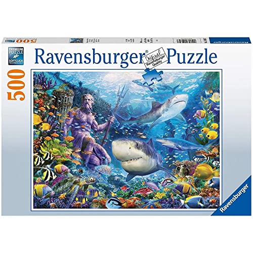 Ravensburger Puzzle 500 Pieza, Rey del Mar, Colección Fantasy, Puzzle Adultos, Rompecabezas Ravensburger de Calidad