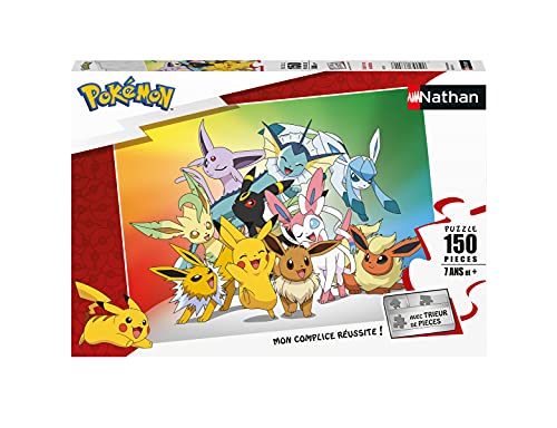 Ravensburger- Puzzle de 150 Piezas – Evoli y Sus evoluciones/Pokémon Infantil, Color (4005556860302)