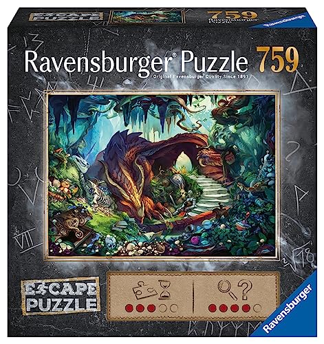 Ravensburger - Puzzle El dragón, Escape Puzzle, Puzzle Adultos